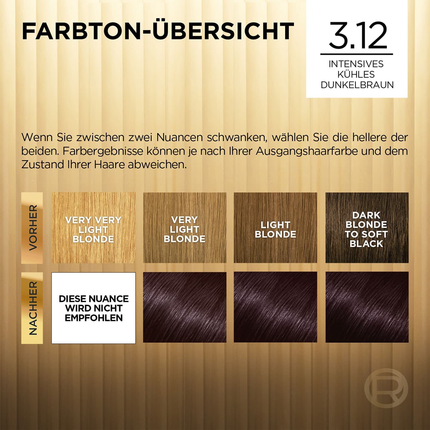 Braune Haare Toronto Intensives Kuehles Dunkelbraun 312 Preference Farbton Übersicht